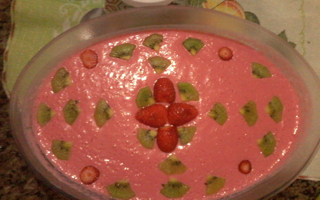 Mousse de morango facílimo