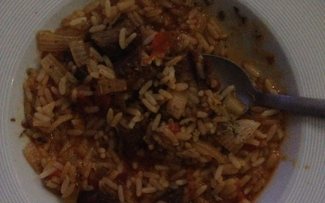 Risoto Brasiliense (Sobras de Churrasco)