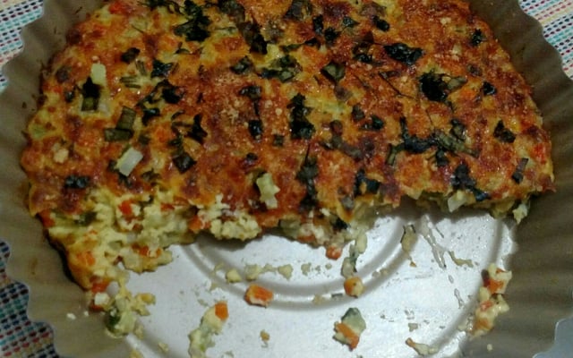 Suflê de cenoura e chuchu