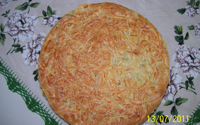 Torta de frios com legumes