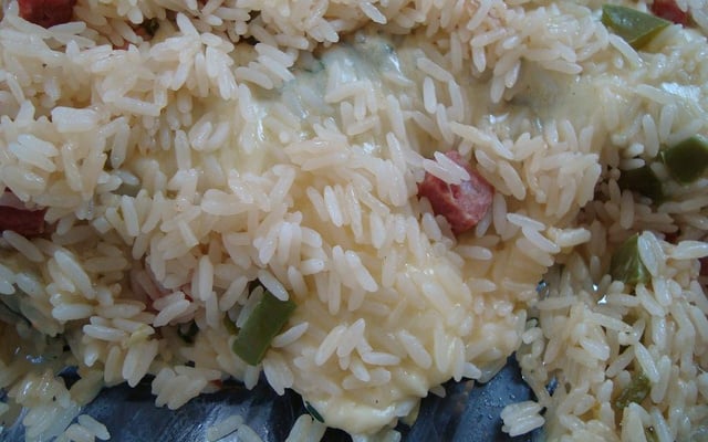 Arroz cremoso com espinafre