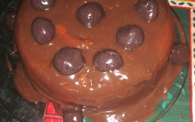 Bolo de cenoura com brigadeiro