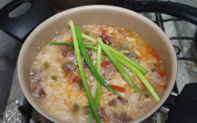 Arroz de charque (carne seca)