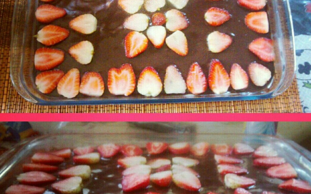 Sobremesa com morangos