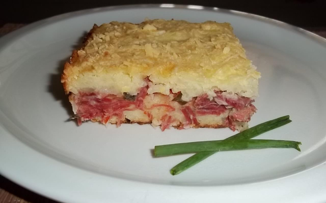 Escondidinho de carne seca