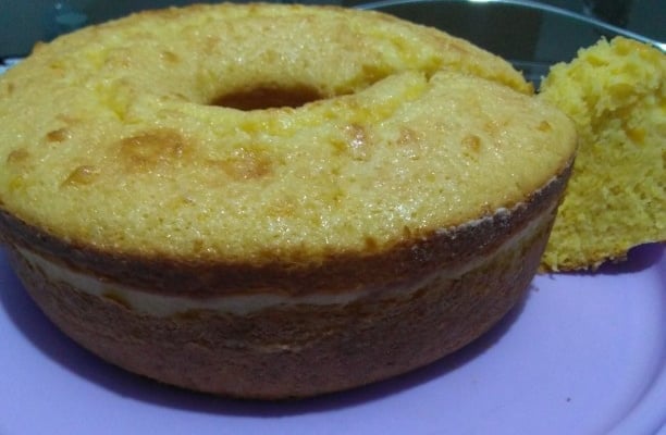 Bolo de milho com milharina
