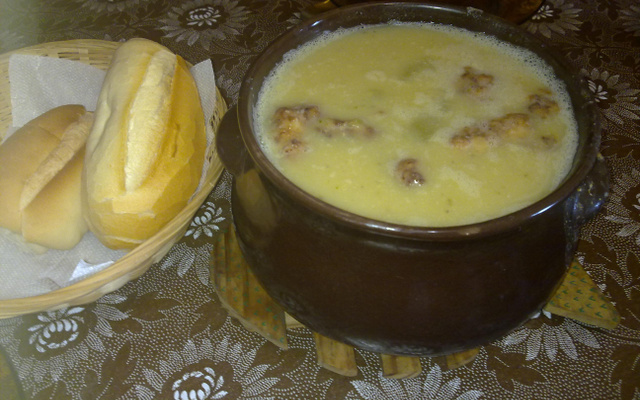 Grão-de-bico com bacalhau de Páscoa