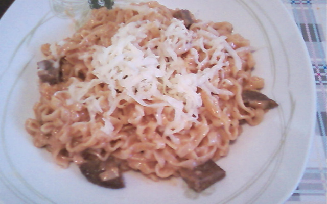 Miojo talharim cremoso