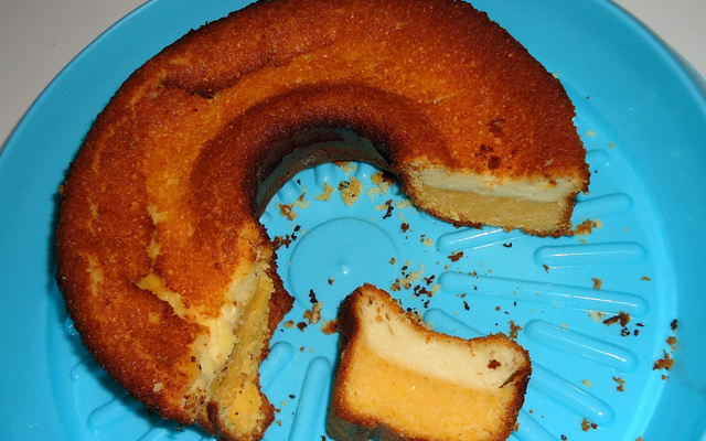 Bolo cremoso de milharina