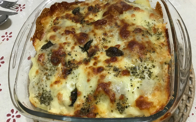 Batata gratinada simples