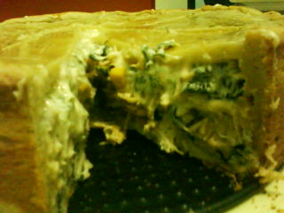 Torta salgada 2 recheios