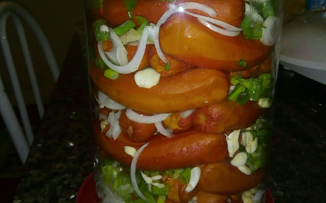 Salsicha em conserva