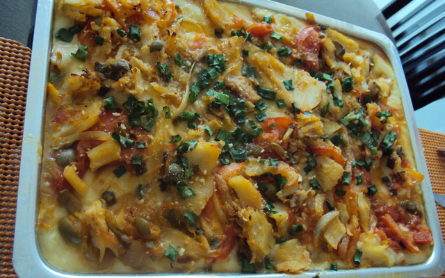 Purê de Batata com Bacalhau