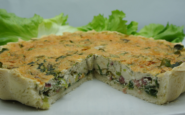 Quiche lorraine sem glúten