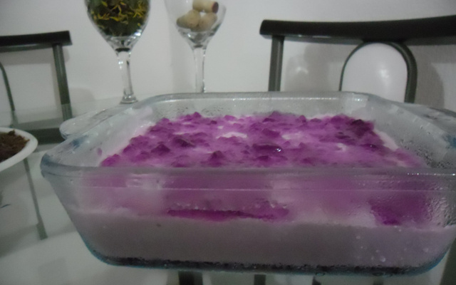 Doce delícia de gelatina