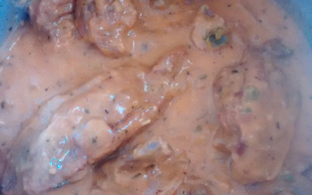 Frango com leite de coco