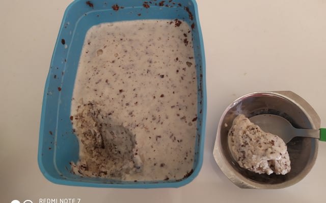 Sorvete de flocos fácil