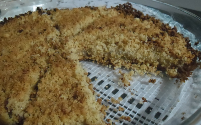 Torta crocante de aveia