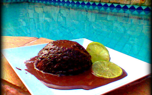Bolo de micro-ondas de chocolate da Angélica