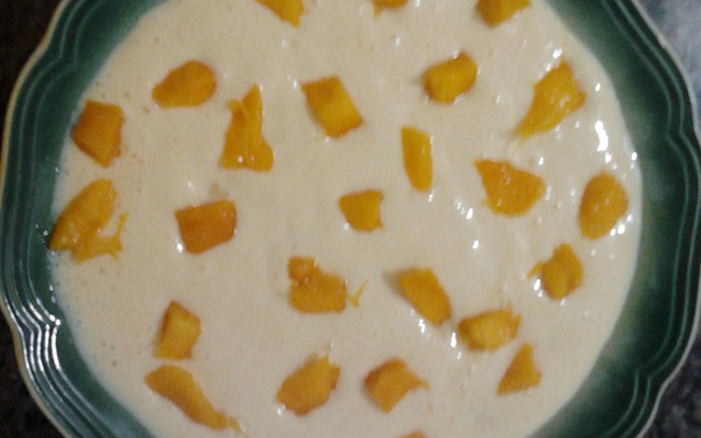 Mousse de manga com iogurte natural