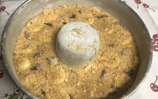 Bolo de banana de liquidificador