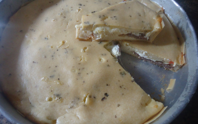 Torta prática de carne de hambúrguer