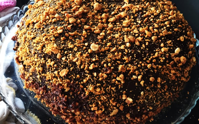 Bolo chocolate crocante