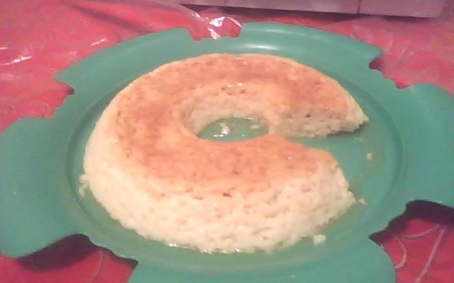 Pudim de leite condensado de micro-ondas