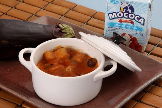 Estrogonofe de berinjela