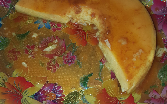 Pudim de micro-ondas