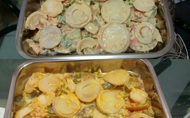 Bife ao forno com maionese