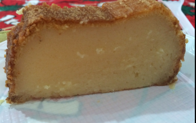 Bolo pudim de cupuaçu