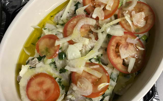 Filé de Pangasius assado