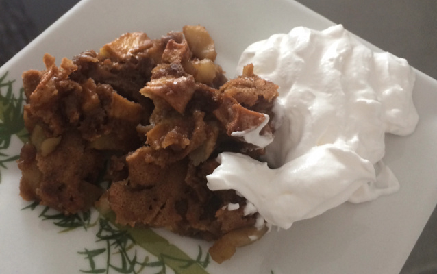 Apple Crumble ou Farofa Francesa de Maçã