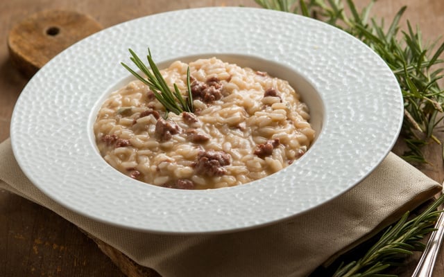 Risoto de carne simples
