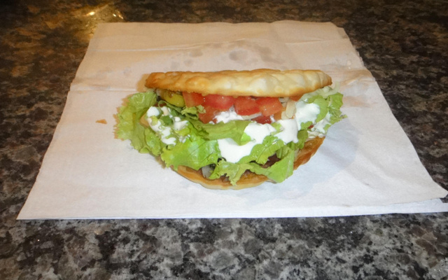 Taco Americano com massa de pastel