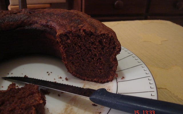 Bolo de chocolate e maçã light