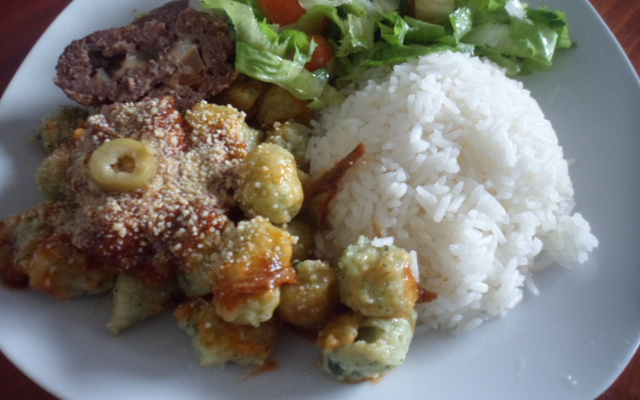 Nhoque verde (de verdura)