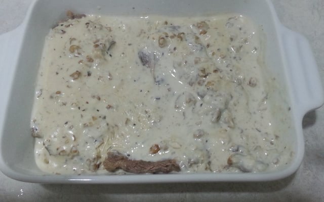 Filé mignon ao molho de nozes