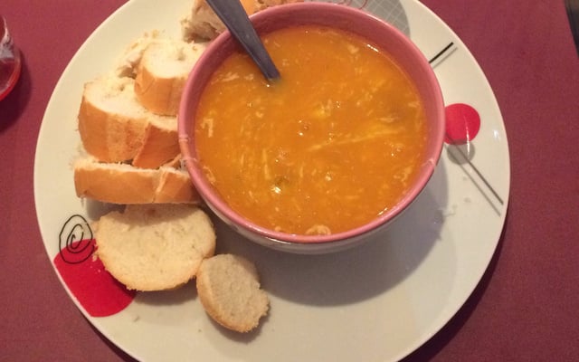 Sopa de mandioquinha cremosa