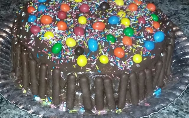 Bolo de morango com nutella