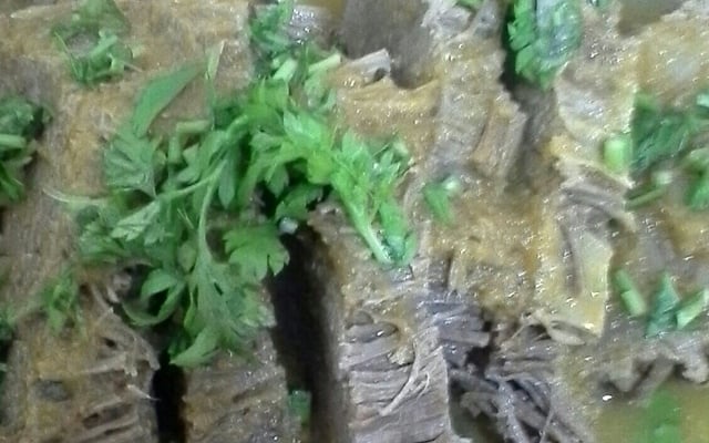 Lagarto ao molho de laranja