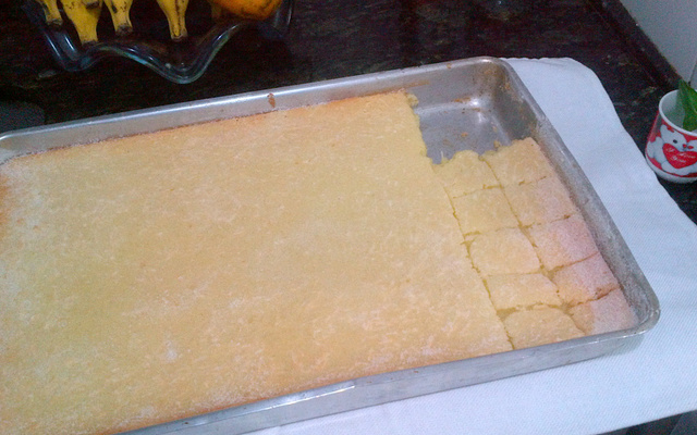 Bolo de aipim da Aninha