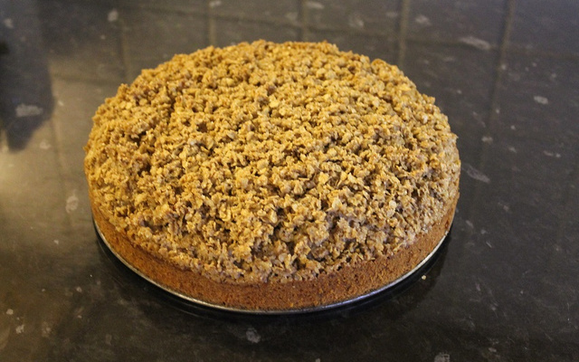 Bolo de banana com aveia