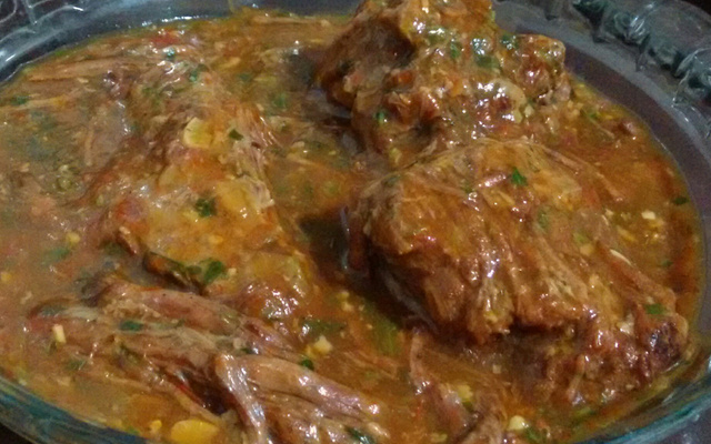 Carne de panela de pressão