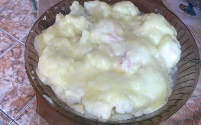 Couve flor gratinada