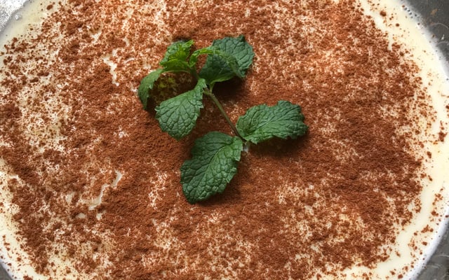 Arroz de leite cremoso com leite condensado