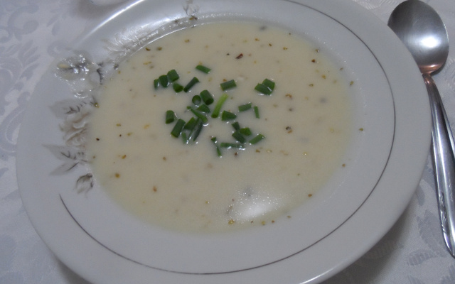 Creme de batata com queijo