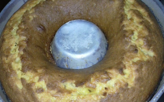 Bolo de cenoura na batedeira
