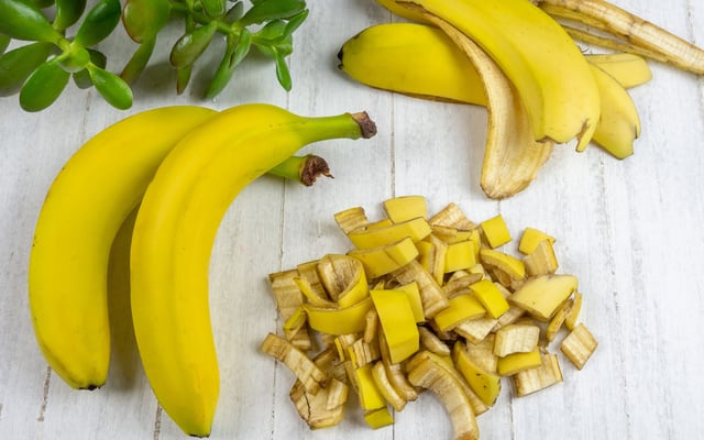 Carne de casca de banana